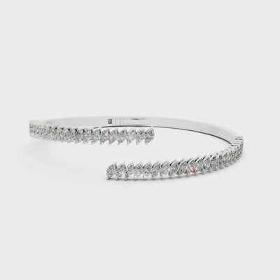 Petite Marquise Cuff Bangle | Bracelets | The Carat Lab