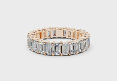 Emerald Cut Eternity Band