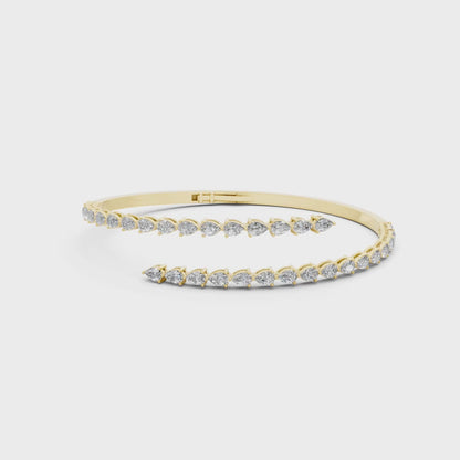 Petite Pear Cuff Bangle