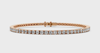 3.25 CT Lab-Grown Diamond Bracelet in 18KT Gold | 65 Stones