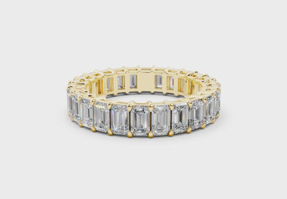 Emerald Cut Eternity Band