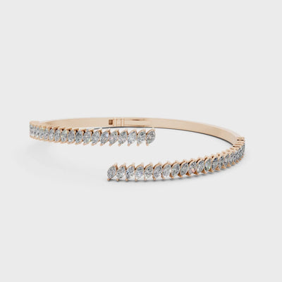 Petite Marquise Cuff Bangle | Bracelets | The Carat Lab