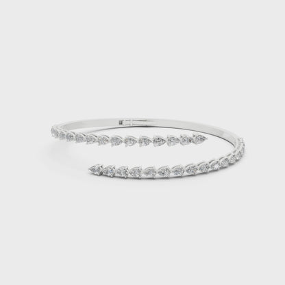 Petite Pear Cuff Bangle