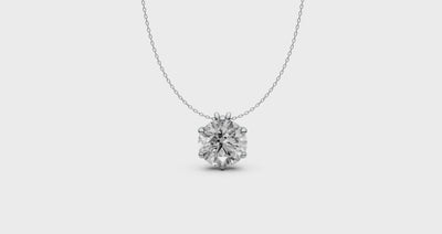Lab-Grown Diamond Pendant in 18KT Gold | IGI Certified
