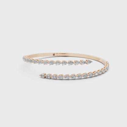 Petite Pear Cuff Bangle